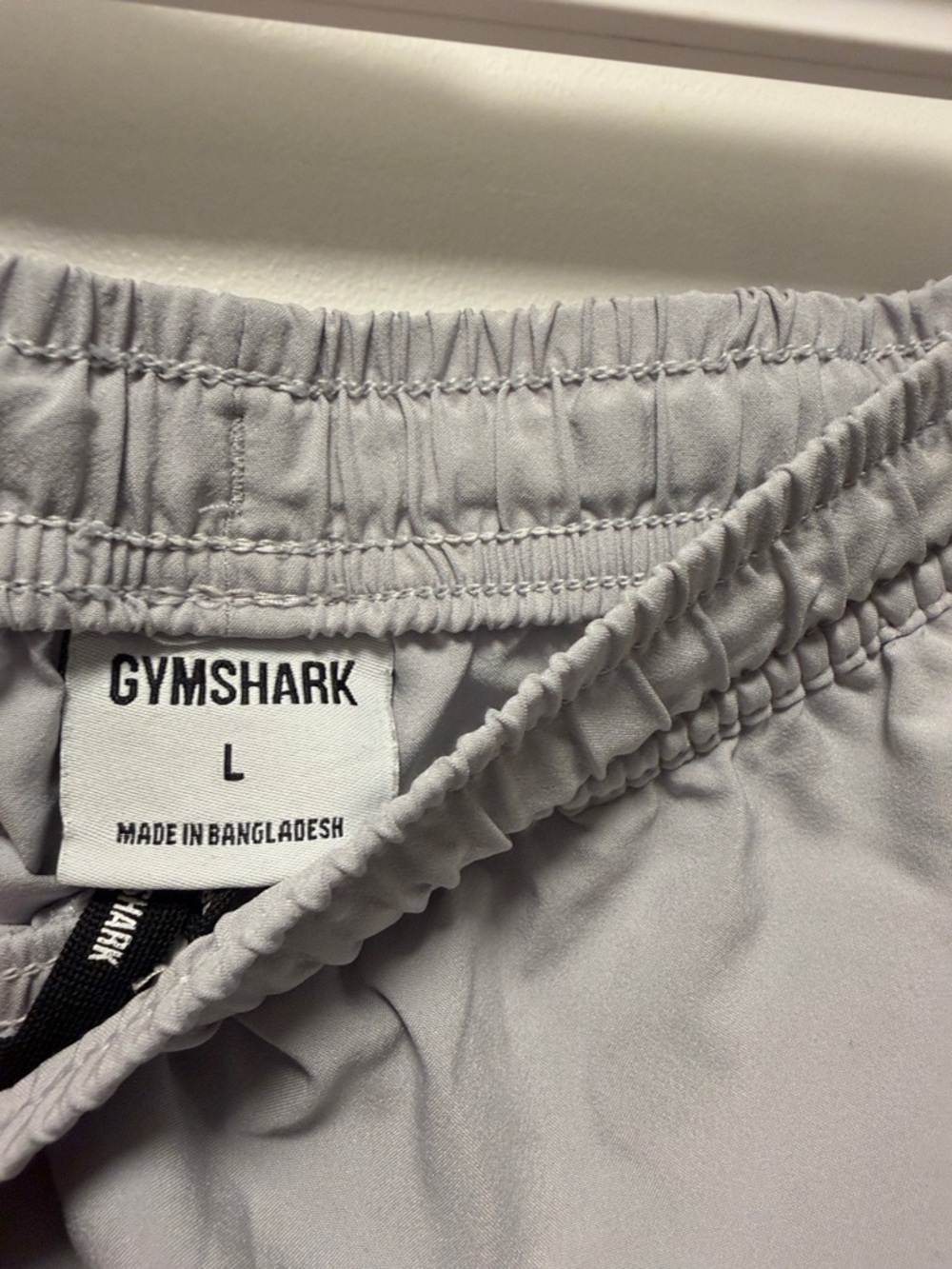 Gymshark Light Gray Training Shorts with Elastic Waist - Picture 2 of 4